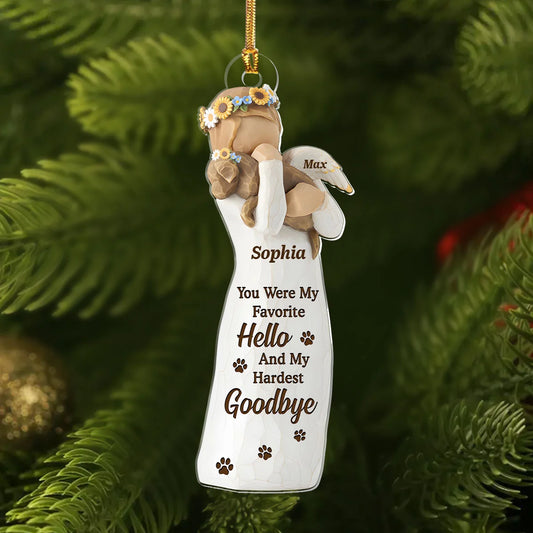 Goodbye Paw - Personalized 1-Layer Acrylic Ornament