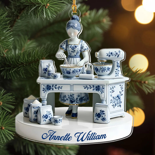 Just A Girl Who Loves Baking - Personalized 1-Layer Acrylic Ornament