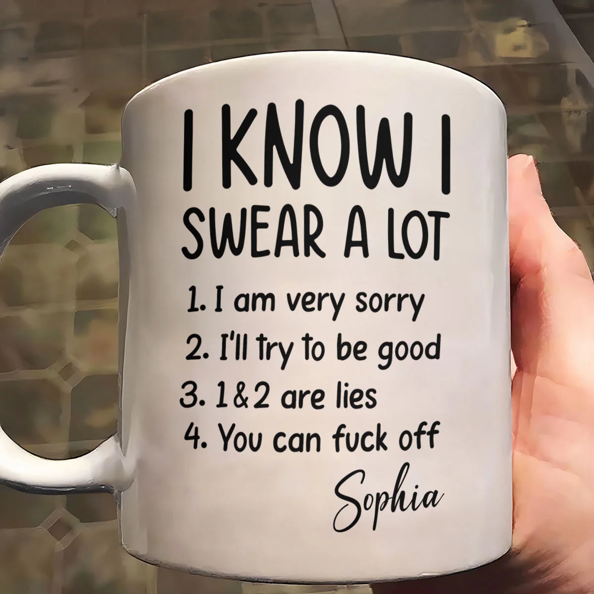 You Can F Off - Personalized Ceramic Coffee Mug