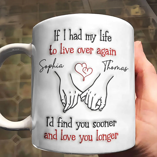 Love You Longer - Personalized Ceramic Coffee Mug