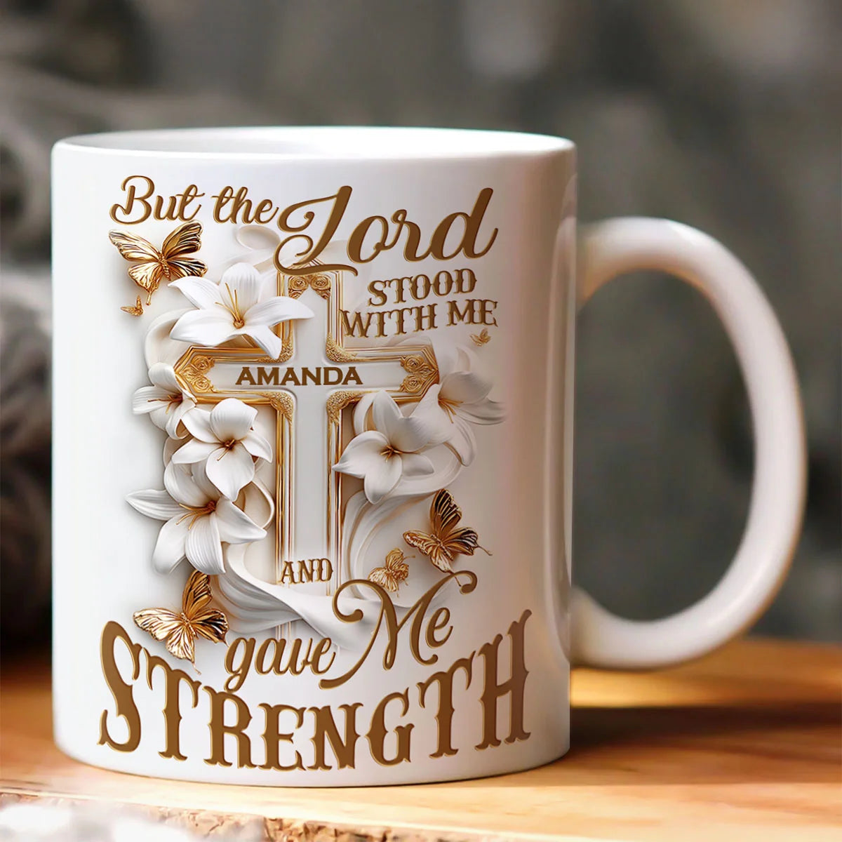 Lord Stood With Me | Personalized Ceramic Coffee Mug