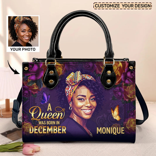 Beautiful & Bold Queen – Custom Leather Handbag
