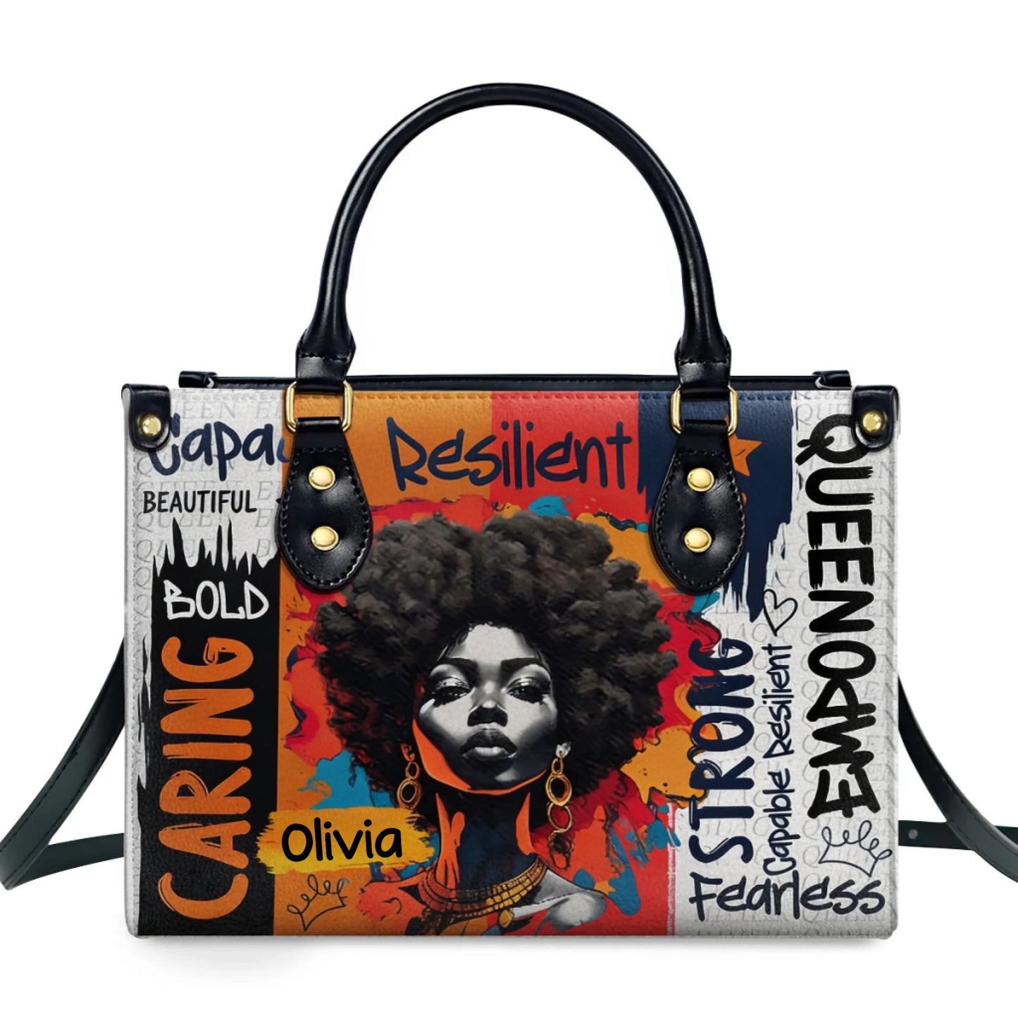 Resilient Queen Personalized Handbag