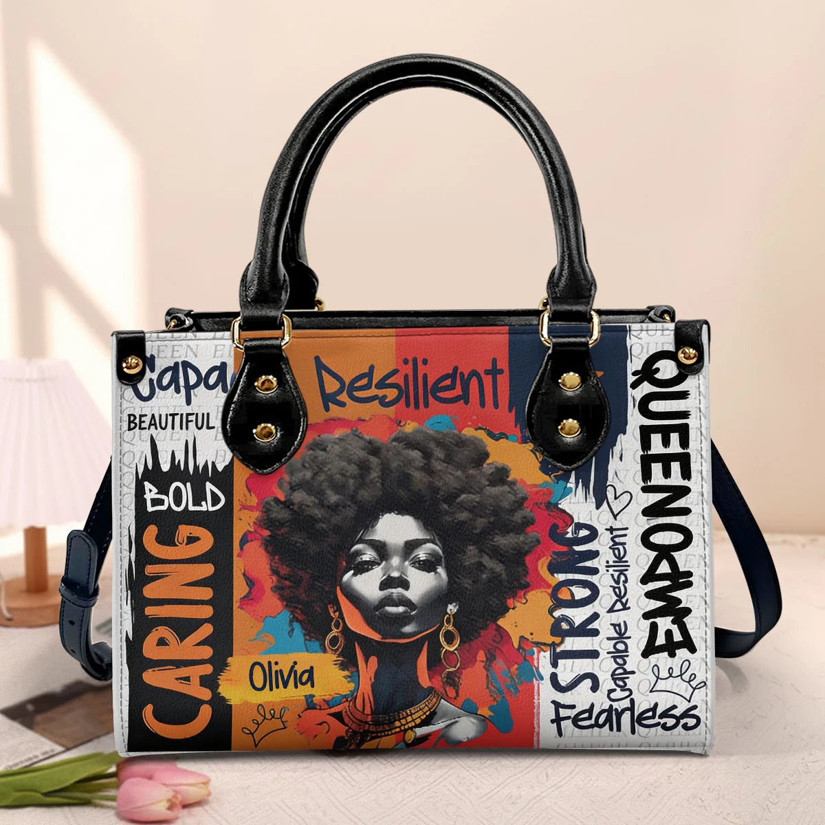 Resilient Queen Personalized Handbag