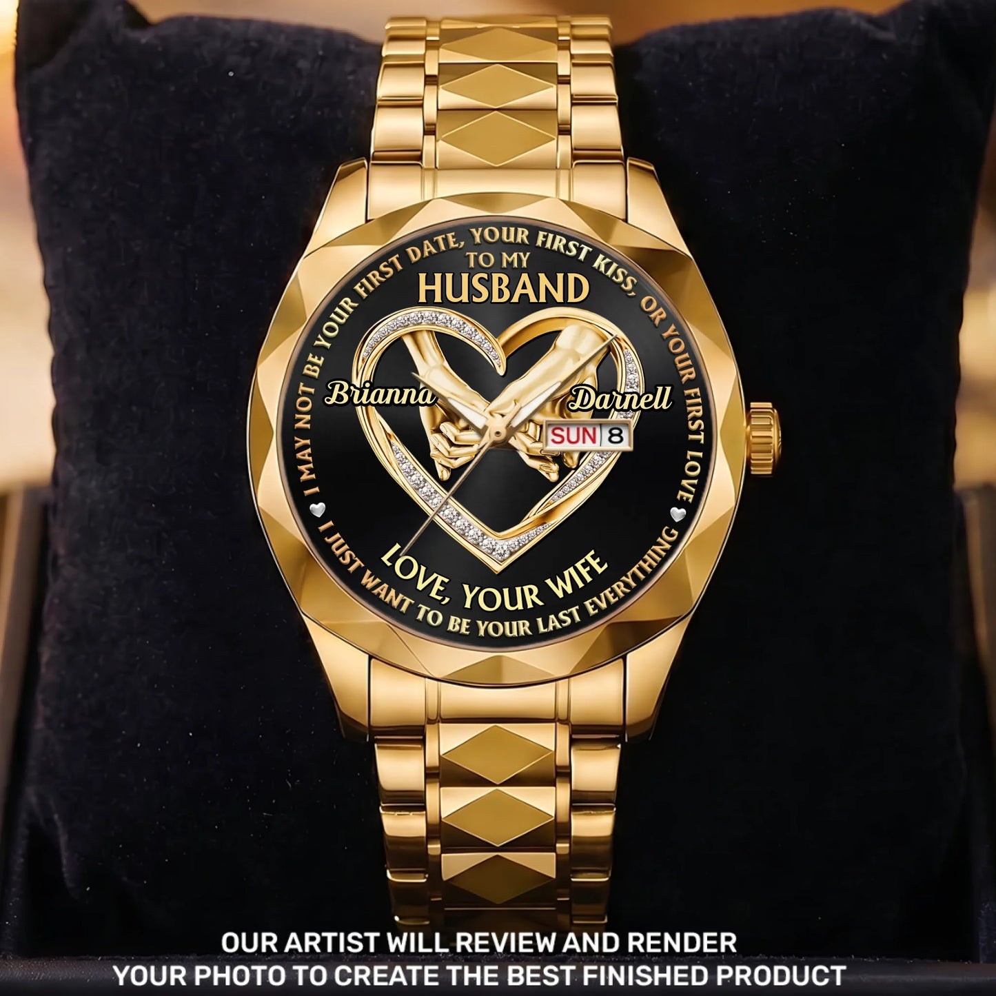 I Want To Be Your Last Everything - Personalized Men's Wrist Watch