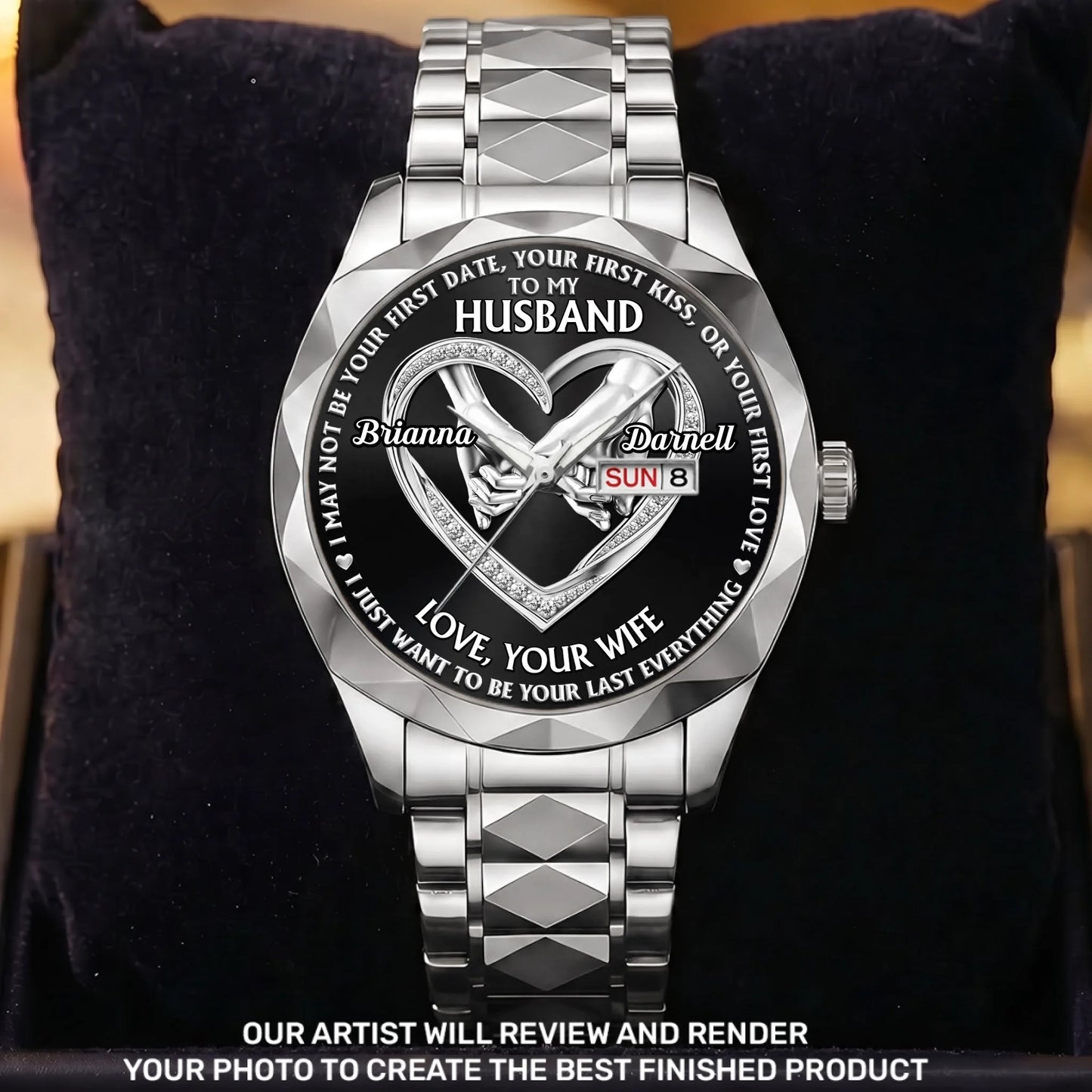 I Want To Be Your Last Everything - Personalized Men's Wrist Watch