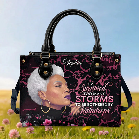 Timeless Ebony Grace Leather Handbag