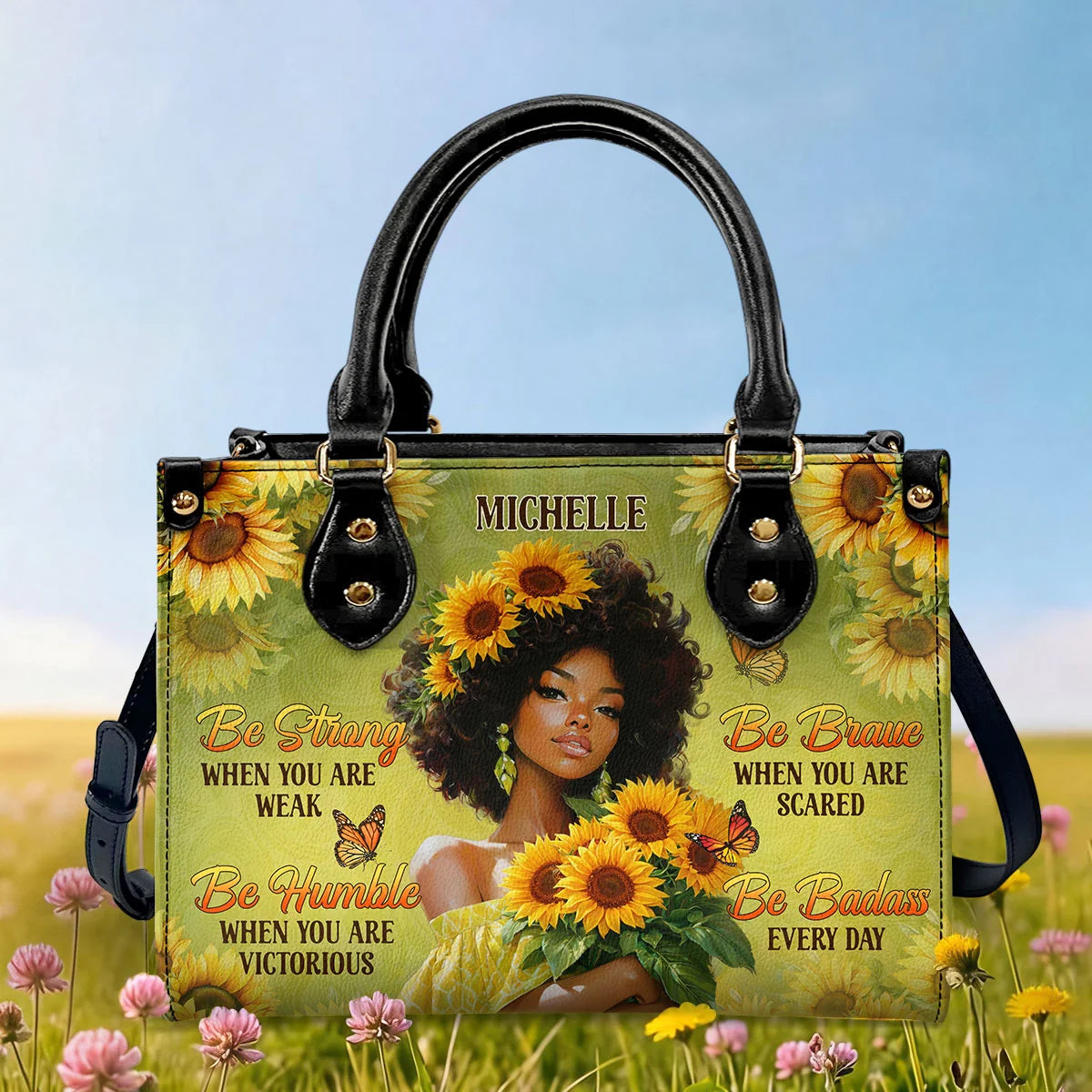 Be Badass Every Day - Personalized Leather Handbag