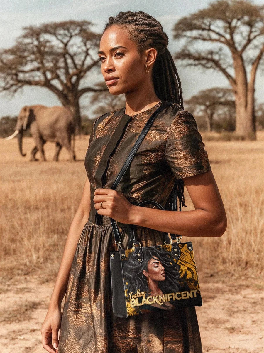 "Blacknificent" Leather Handbag