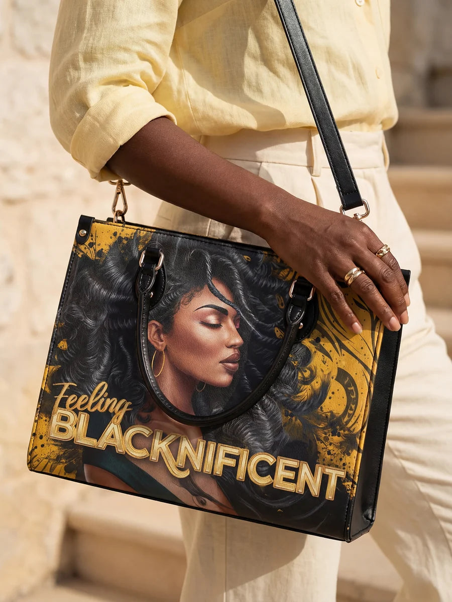"Blacknificent" Leather Handbag