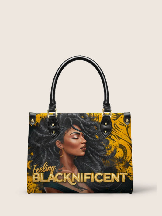 "Blacknificent" Leather Handbag
