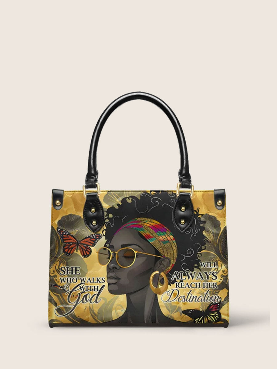 "Njia" Leather Handbag