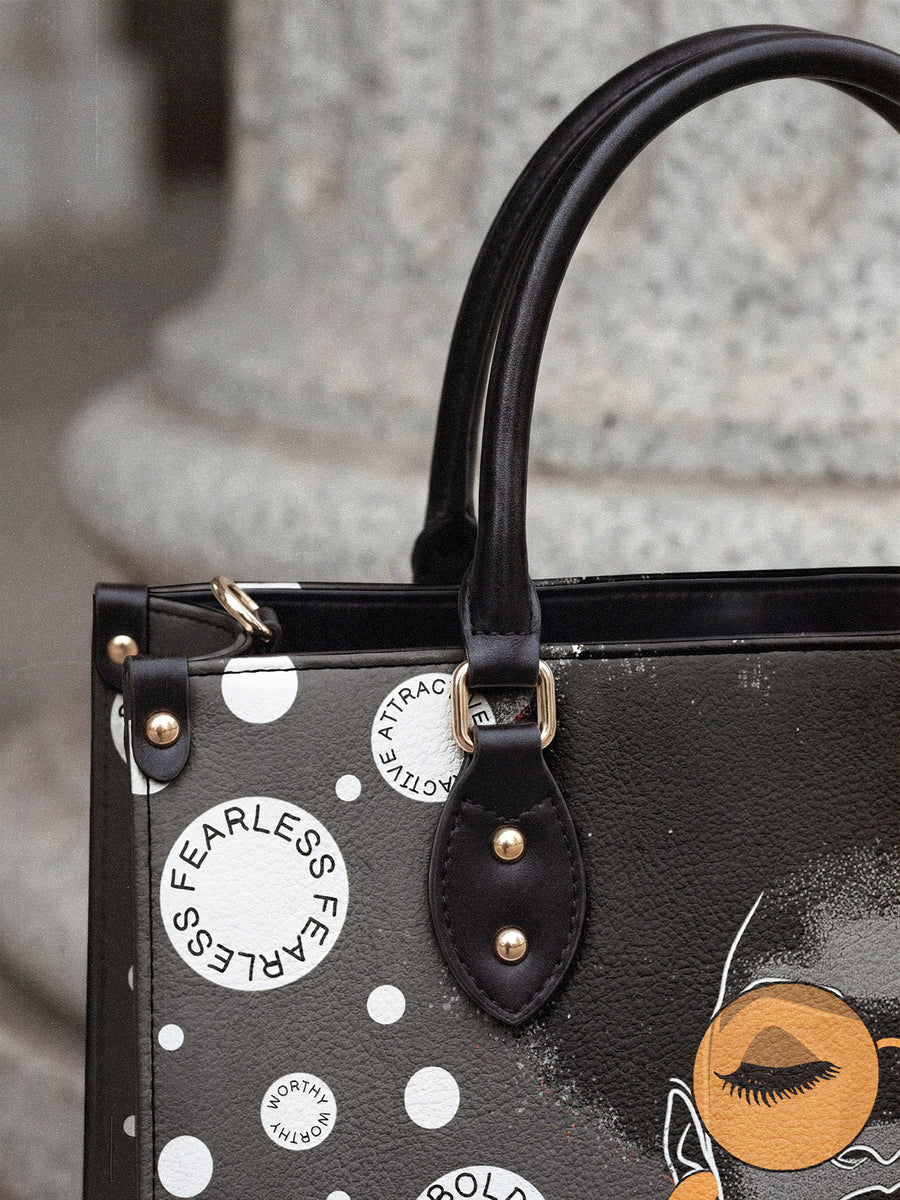 "Fahari" Monochrome Leather Handbag