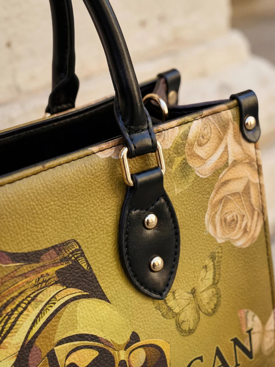 "Godfidence" Leather Handbag