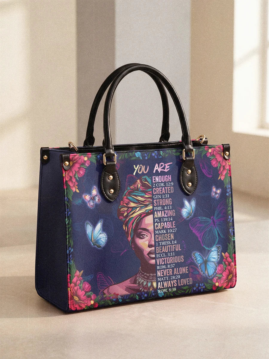 "Imani" Blue Orchid Leather Handbag
