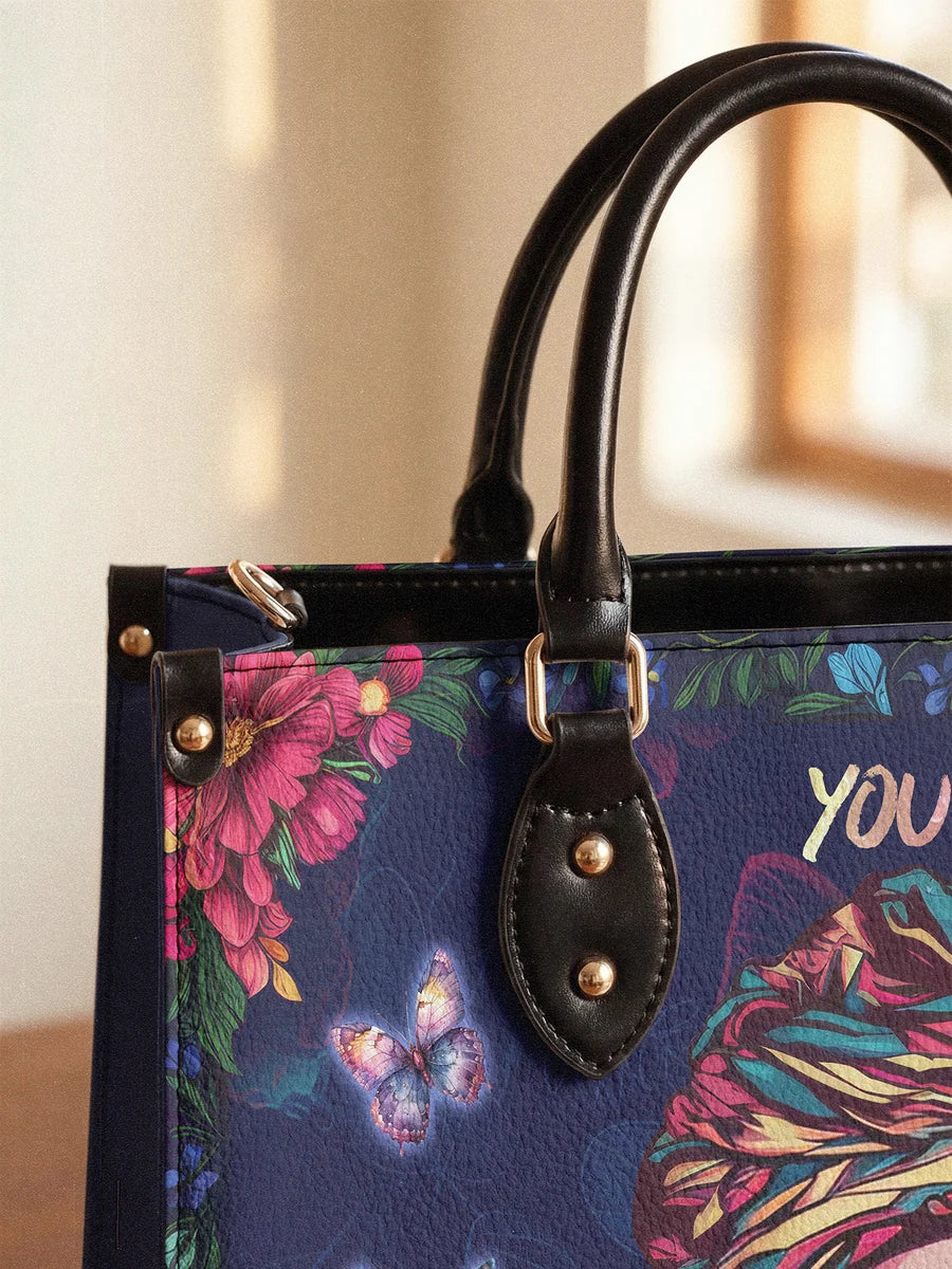 "Imani" Blue Orchid Leather Handbag