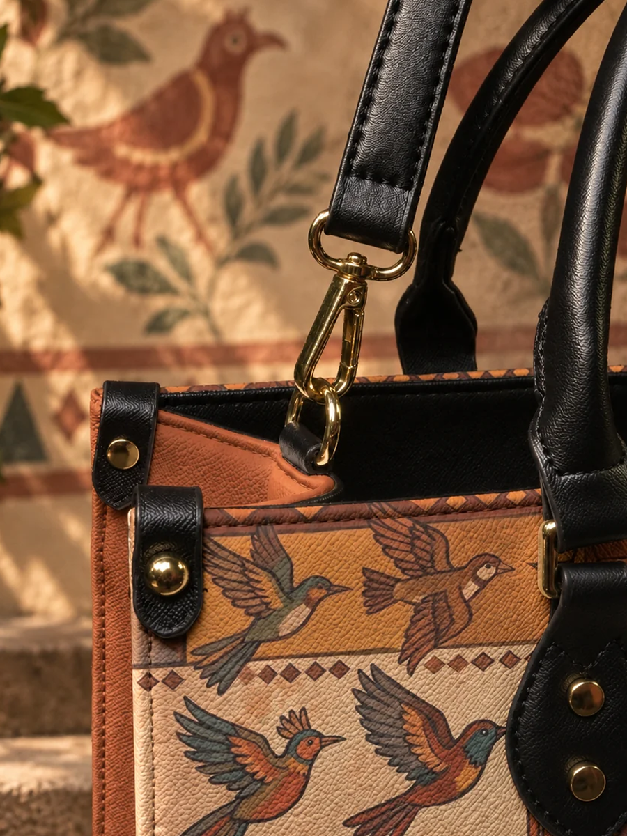 "Soy Fuerte" Leather Handbag + FREE wallet