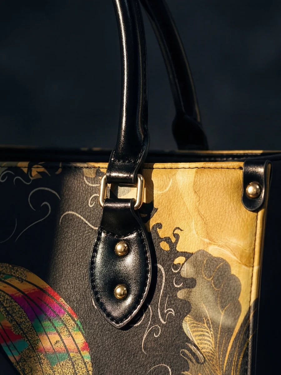 "Njia" Leather Handbag