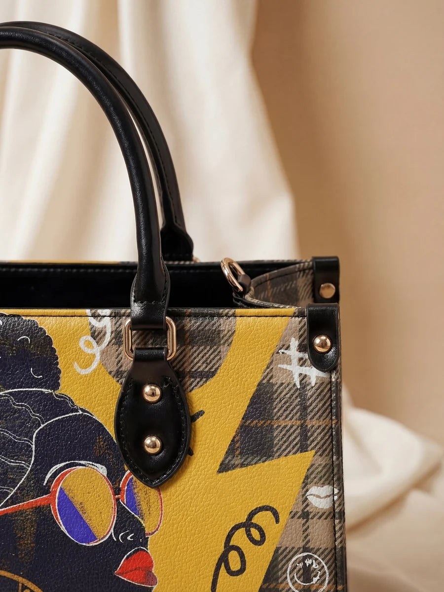 "Sanaa" Cornbread Leather Handbag