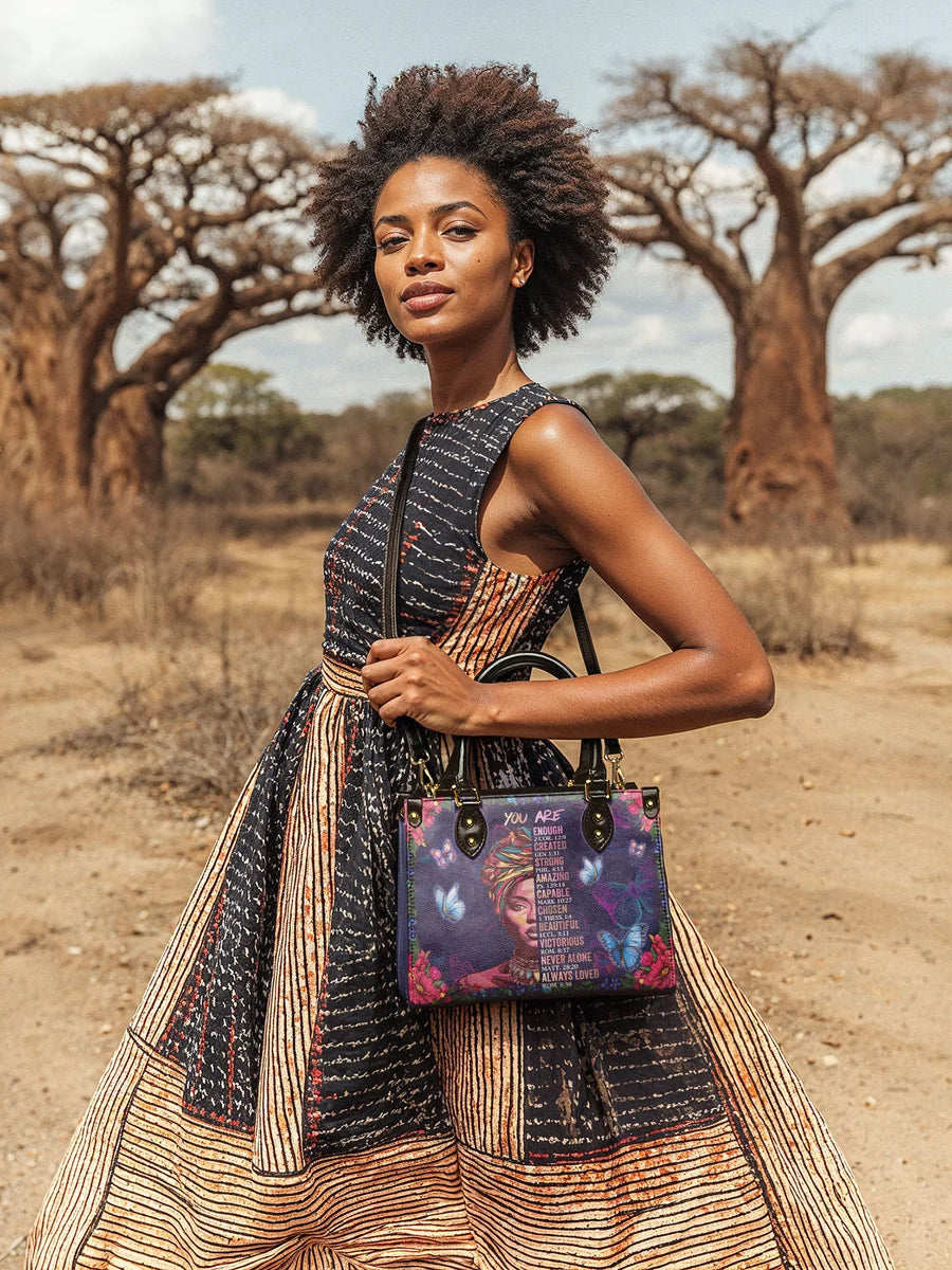 "Imani" Blue Orchid Leather Handbag